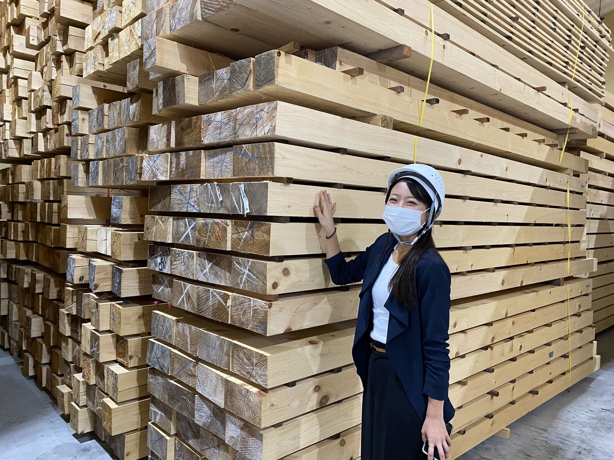 大型角材の在庫写真